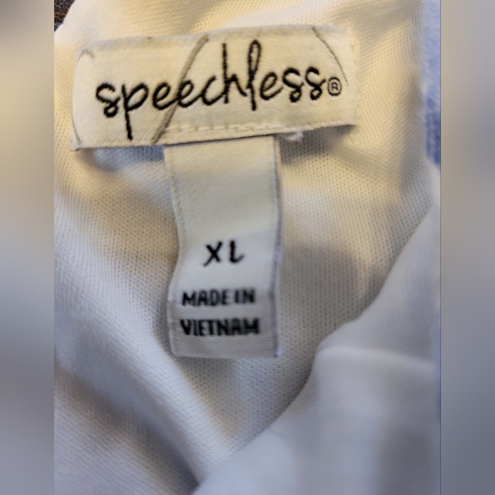 Speechless Blue and White Stripped Dress. Size XL (Junior) - Picture 4 of 5